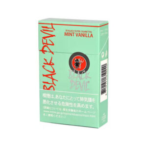 Black Devil Mint Vanilla cigarettes mint and sweet flavour