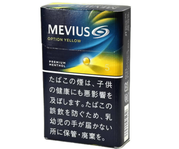 Mevius Option Yellow 5 Citrus Menthol Capsule Cigarettes